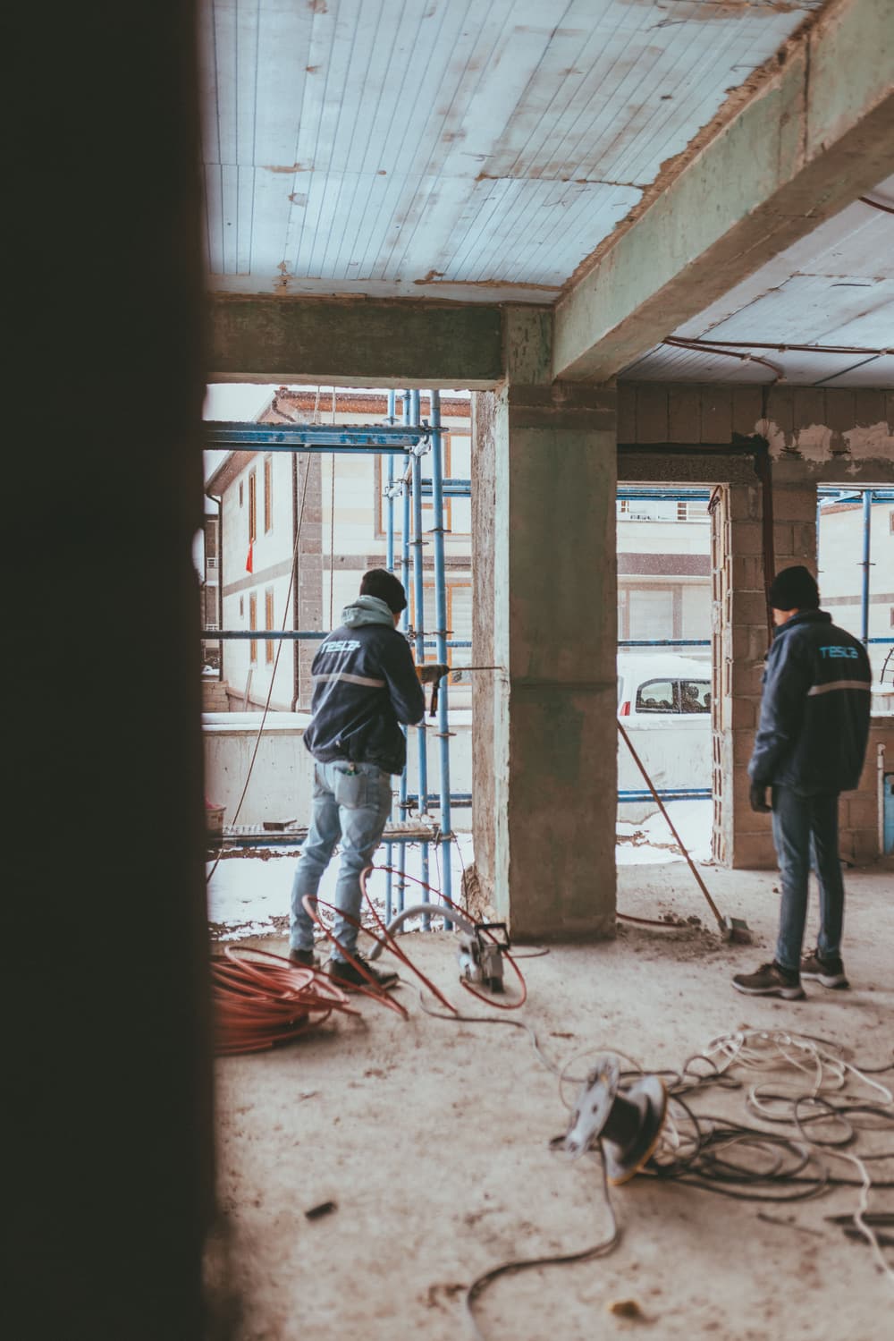 Chantier de rénovation en cours